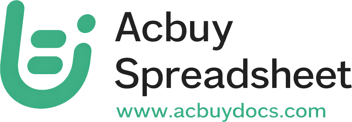 Acbuy Spreadsheet
